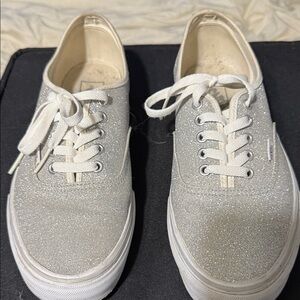 Vans Silver Glitter Sneakers